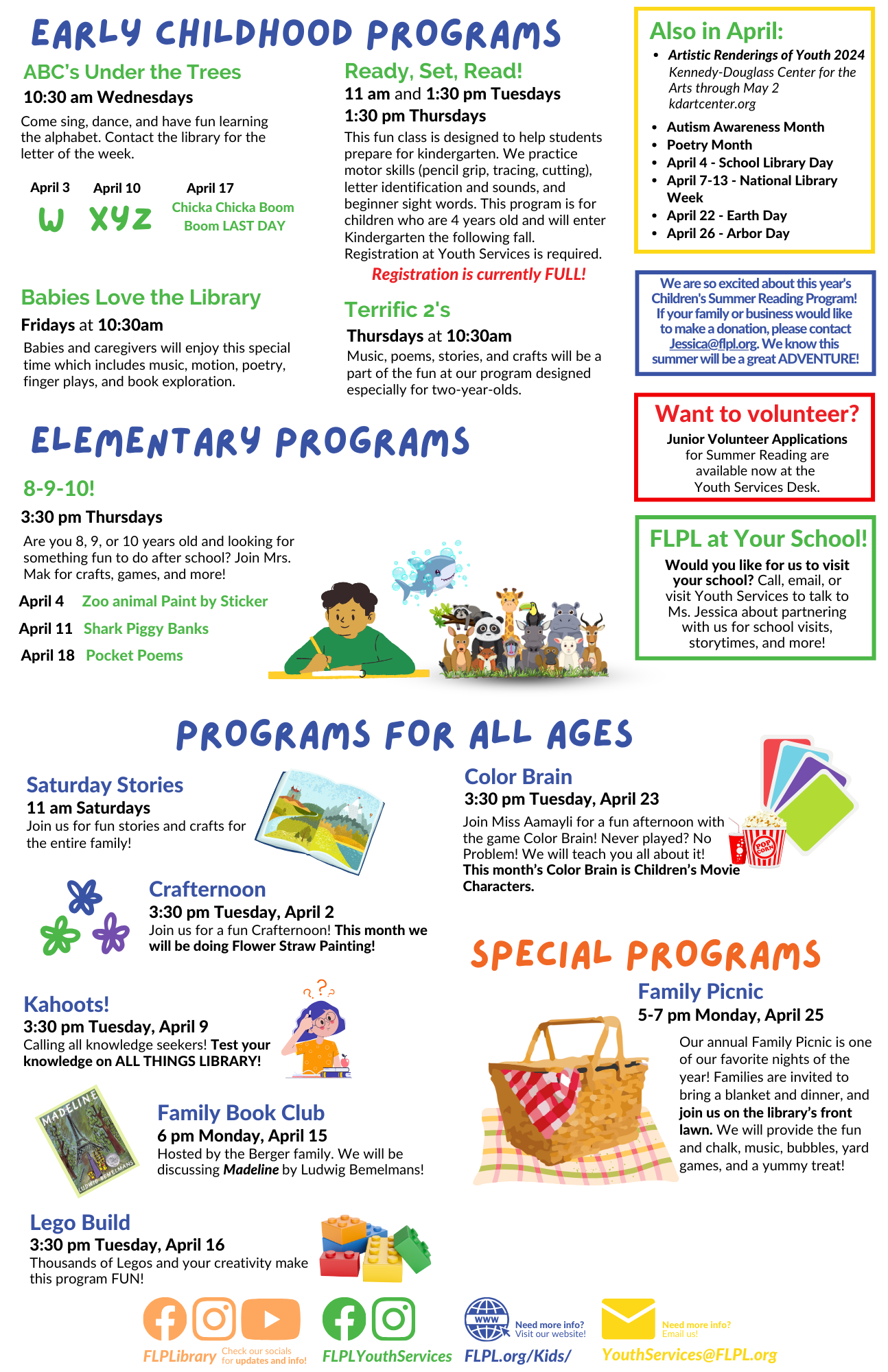 Florence-Lauderdale Public Library Kids Programs